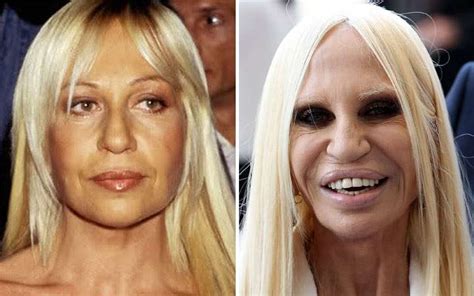 donatella Versace then and now